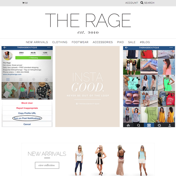 shoptherage.com | custom web design/logo