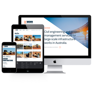 Brown Contractors - Civil engineering website