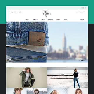 Highly responsive photography heavy design for The People Vs