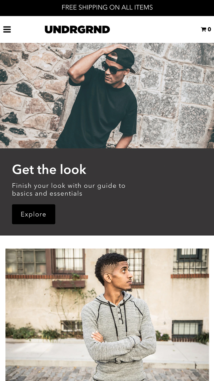 Mobile preview for the Fashionopolism - Empire theme