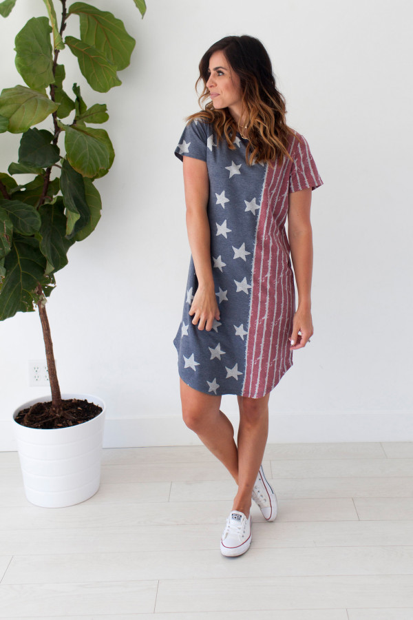 Flag Me Down Dress