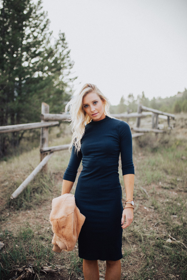 Braxton Dress (Navy)