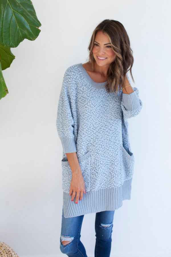 Keep It Cozy Sweater (Blue)