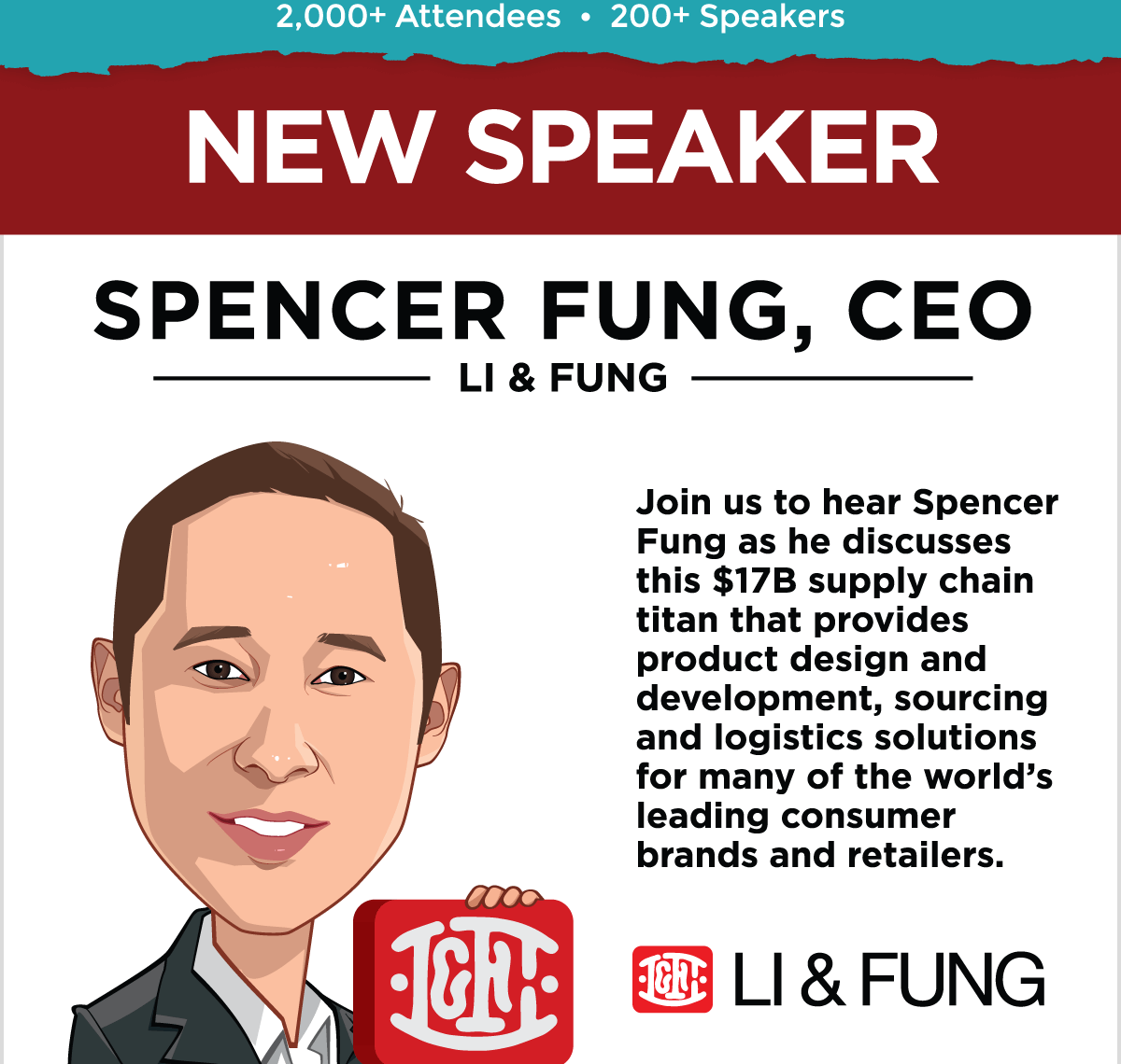 NEW SPEAKER -- Spencer Fung, CEO, Li&Fung -- GET YOUR TICKET!