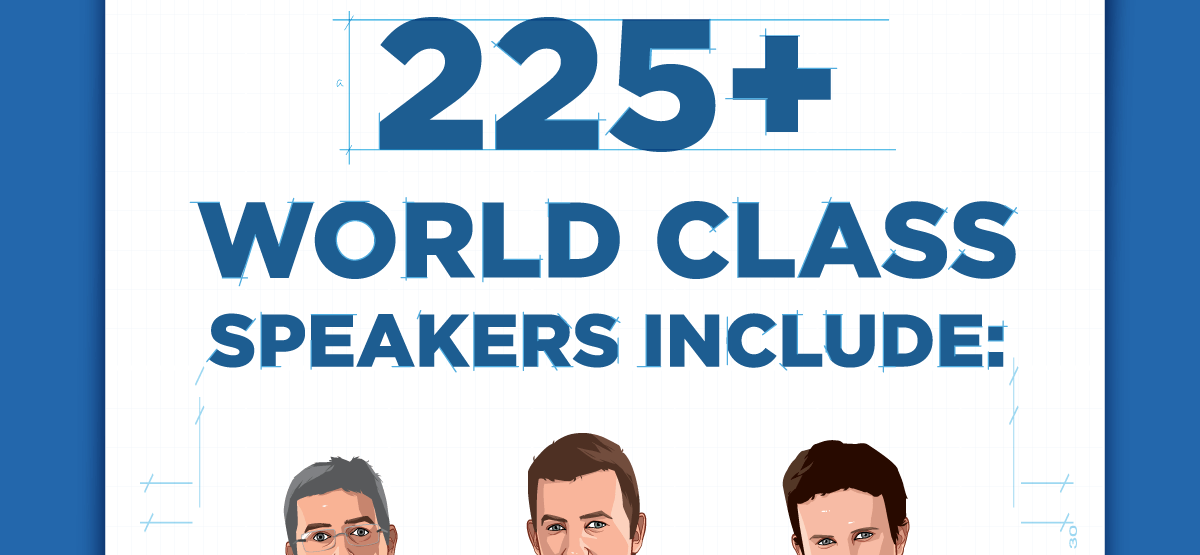 225+ World Class Speakers