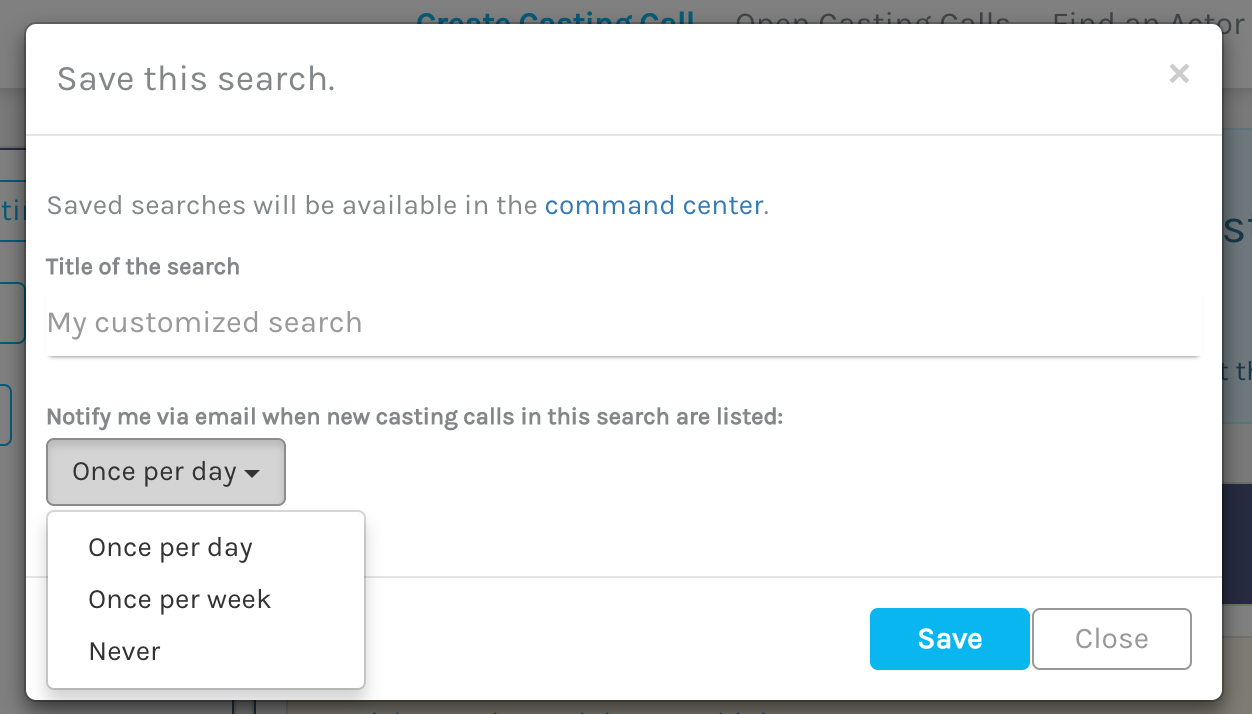 Casting Call Club What's new in version 2
