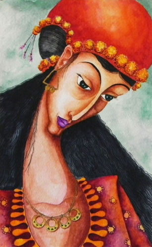 Watercolour Portrait Painting