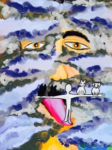 Selfportrait Cloudy Digital Art