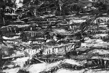 Black And White Canvas Painting