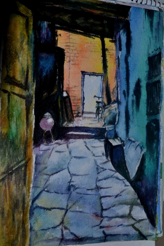 Watercolour Painting Landscape