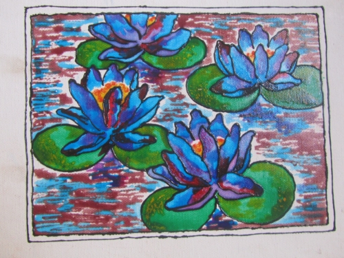 Creation Lotus Painting Fine Art
