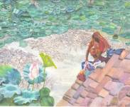 Lady of the Lilies Fine Art