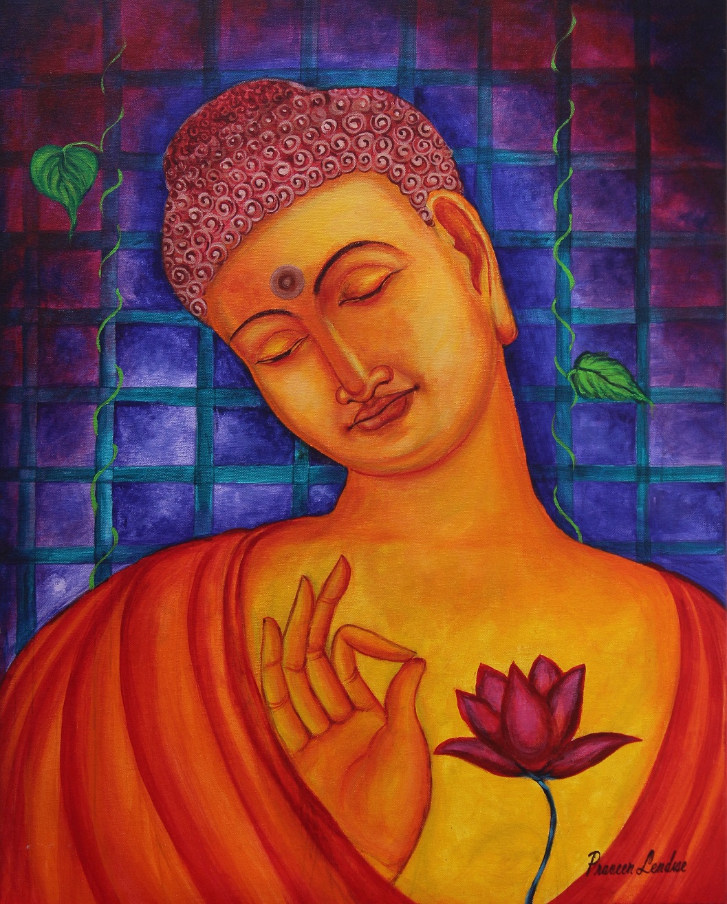 Blessing Buddha Painting Fine Art