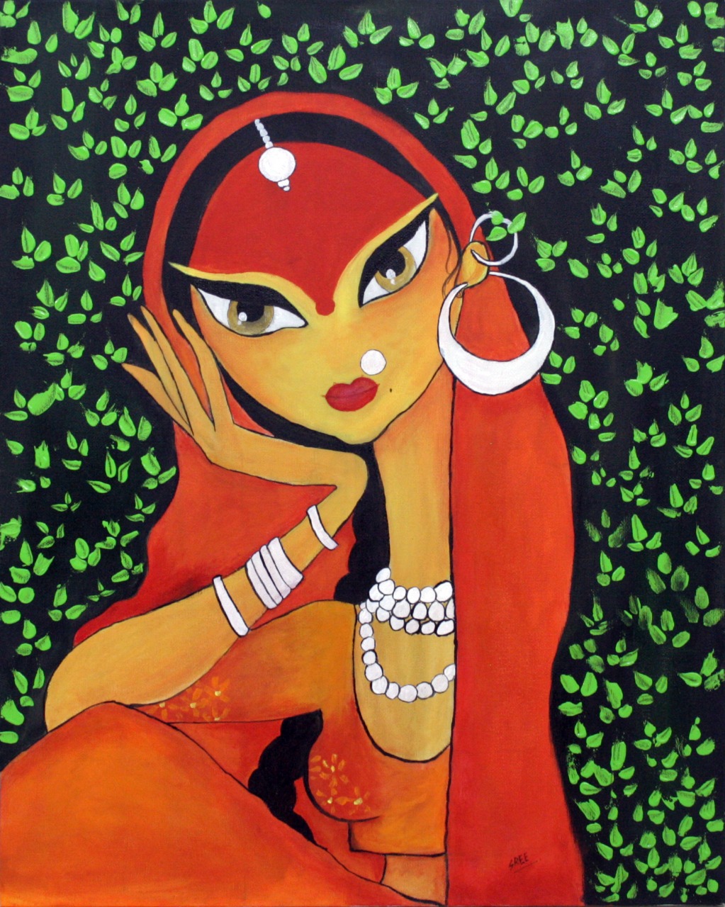 Rajastani Girl Fine Art 