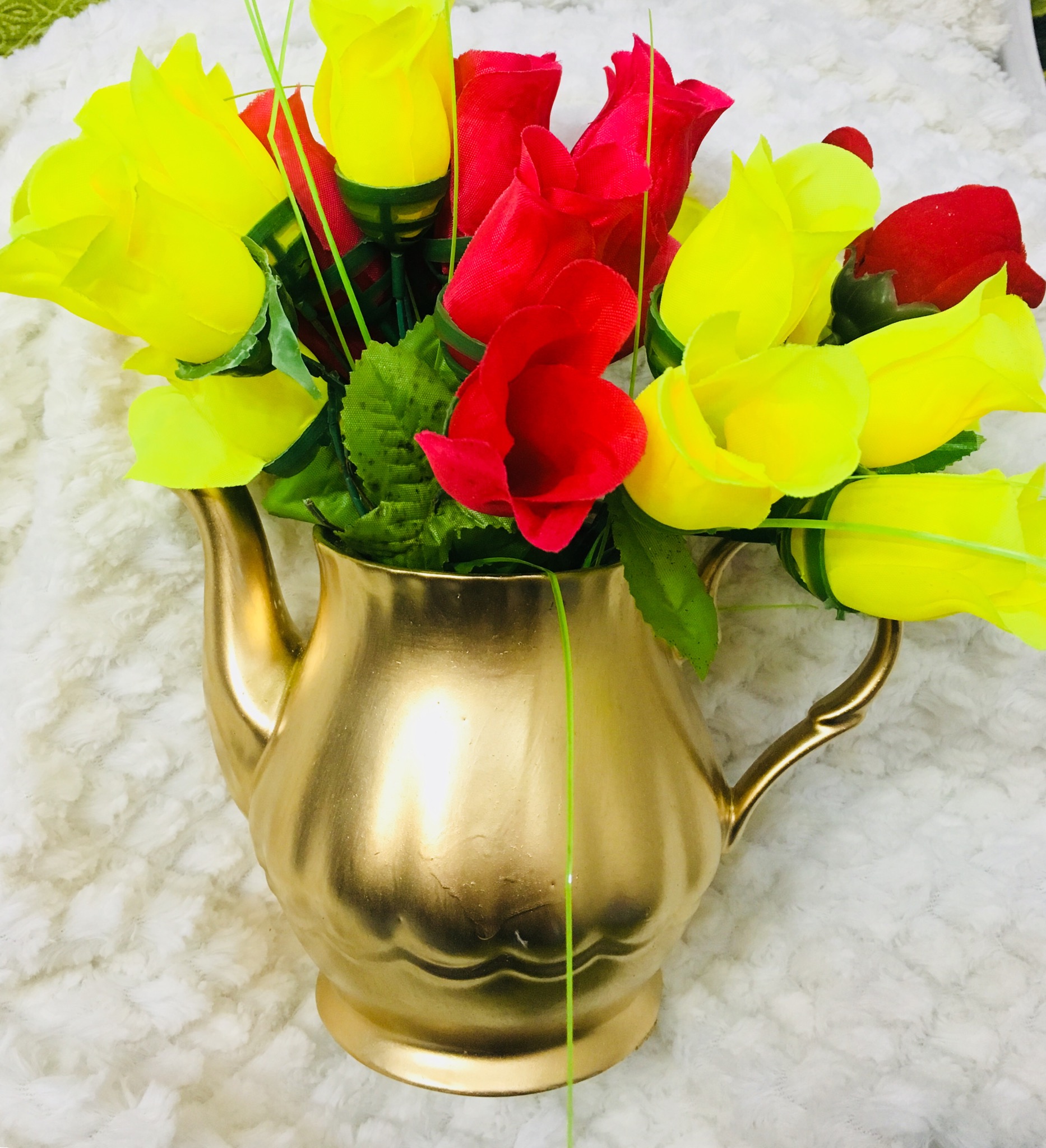 Golden Glass Vase 