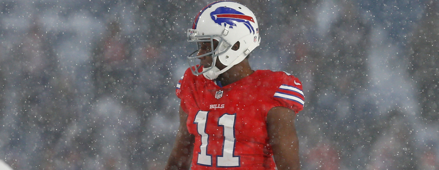 Buffalo Bills wide receiver Zay Jones (11) against the Indianapolis Colts at New Era Field. Buffalo beats Indianapolis 13 to 7 in overtime.