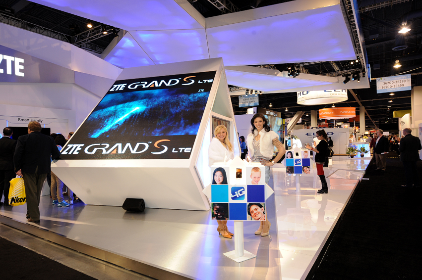 ZTE trade show stand