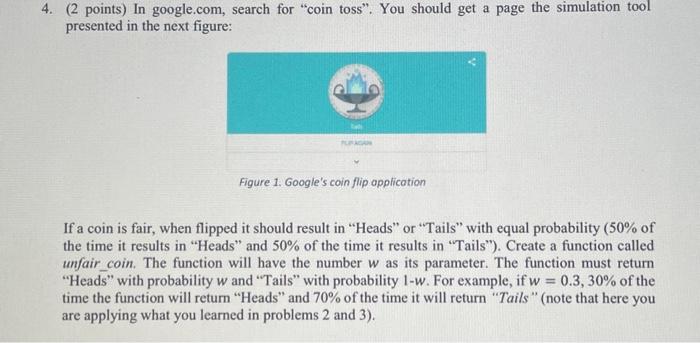 4. (2 points) In google.com, search for 