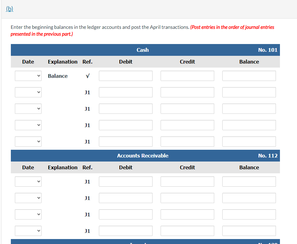 entry is required, select "No Entry" for the account titles and enter