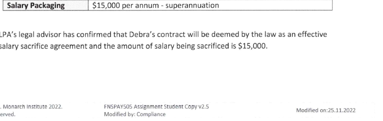 are the payroll officer for Little Pear Administration Pty Ltd (LPA). Debra
