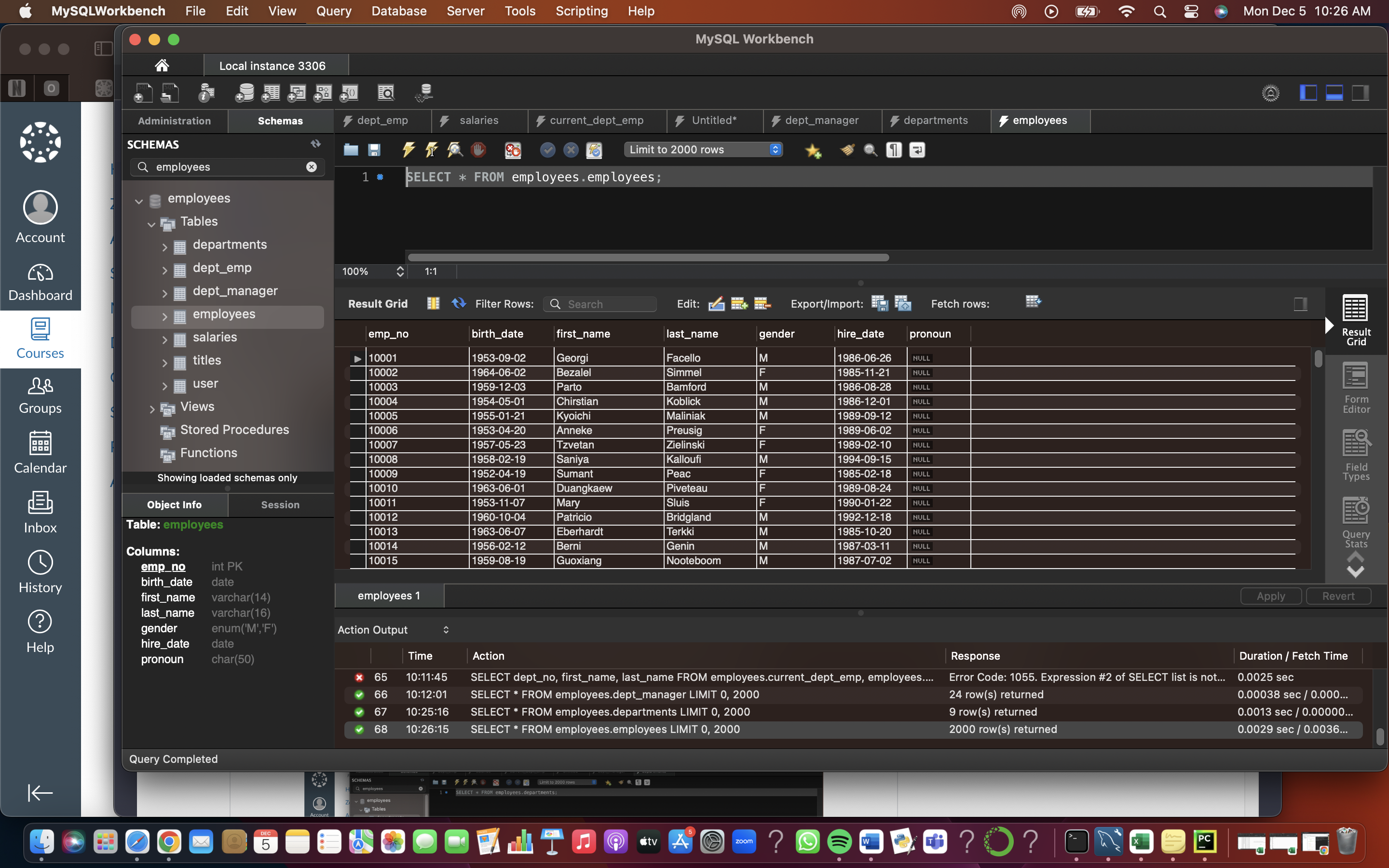 -- F Z HQ employees A S M D G S P