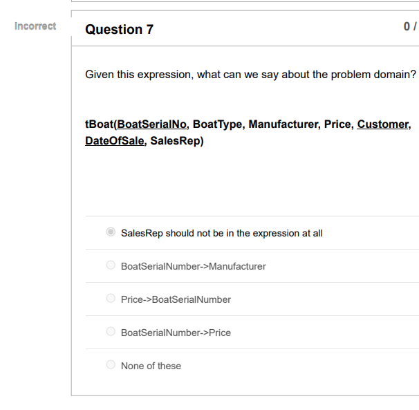 How the database engine represents the data How keys are enforced How