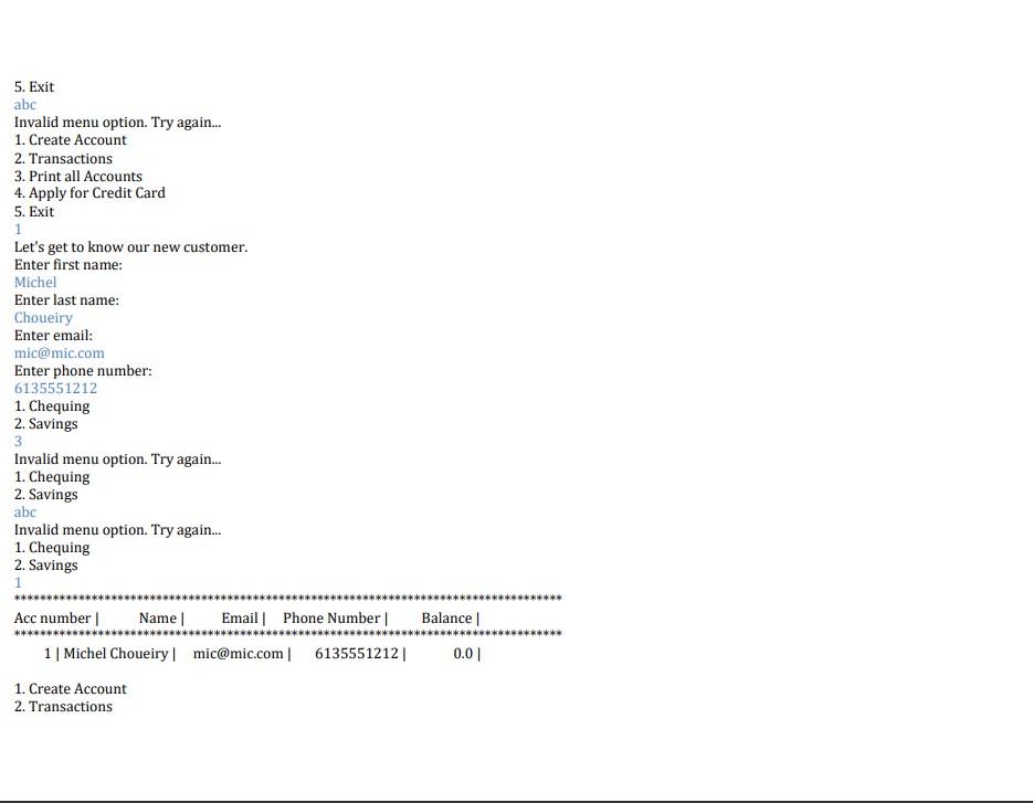 use any of the classes of Lab4 but you would need to