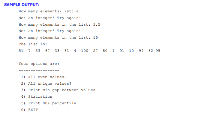 1-dim array (list): A method named get Int to get input a
