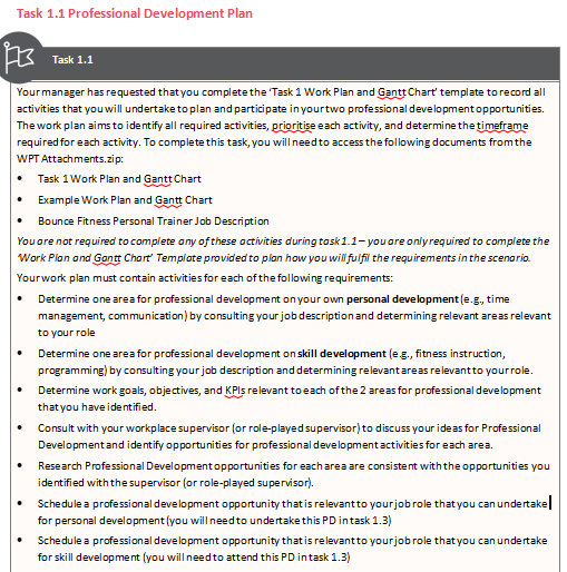 Work Plan and Gantt Chart template is in your WPT attachments folder.