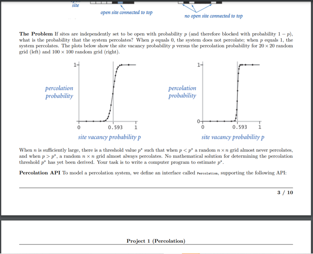 system. Percolation Given a composite system comprising of randomly distributed insulating and