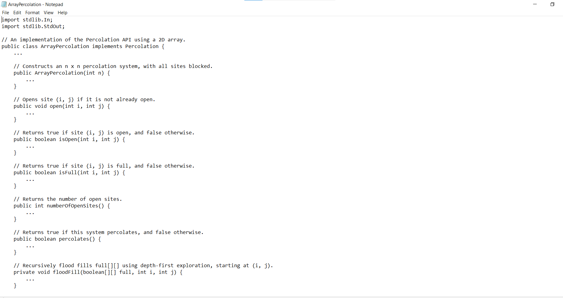 the water be able to drain through to the bottom (or the