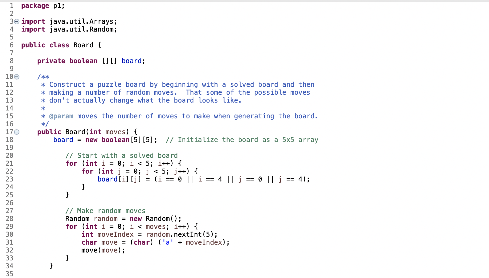 tested using the P1Test.java file that was also included in the zip