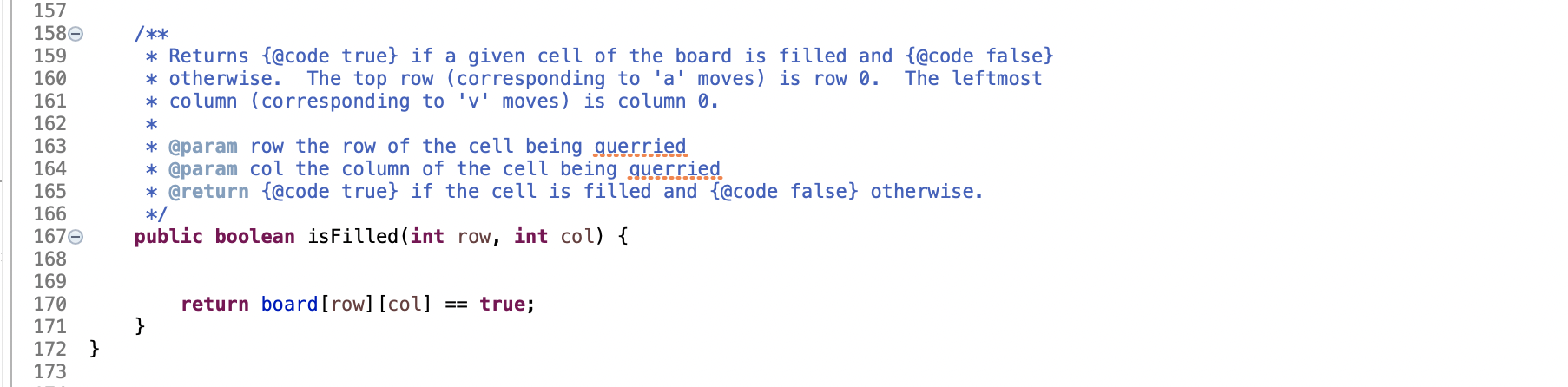 must implement the Game class given to you in the zip file