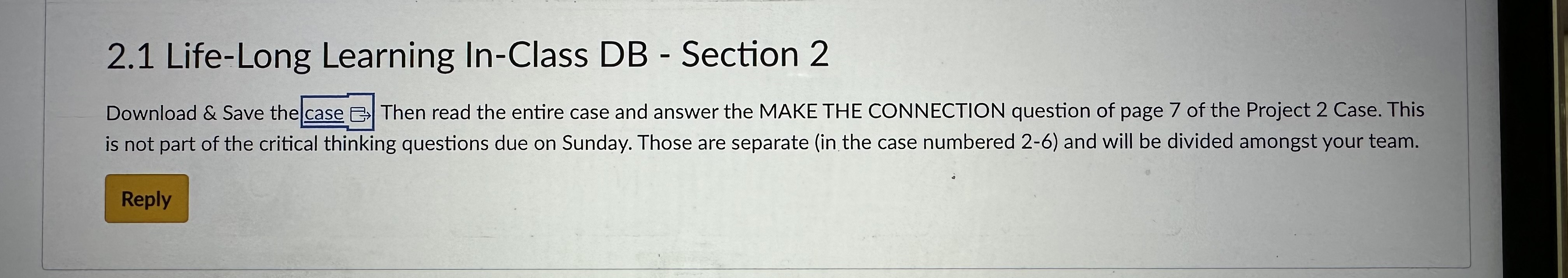2.1 Life-Long Learning In-Class DB - Section 2 Download & Save the