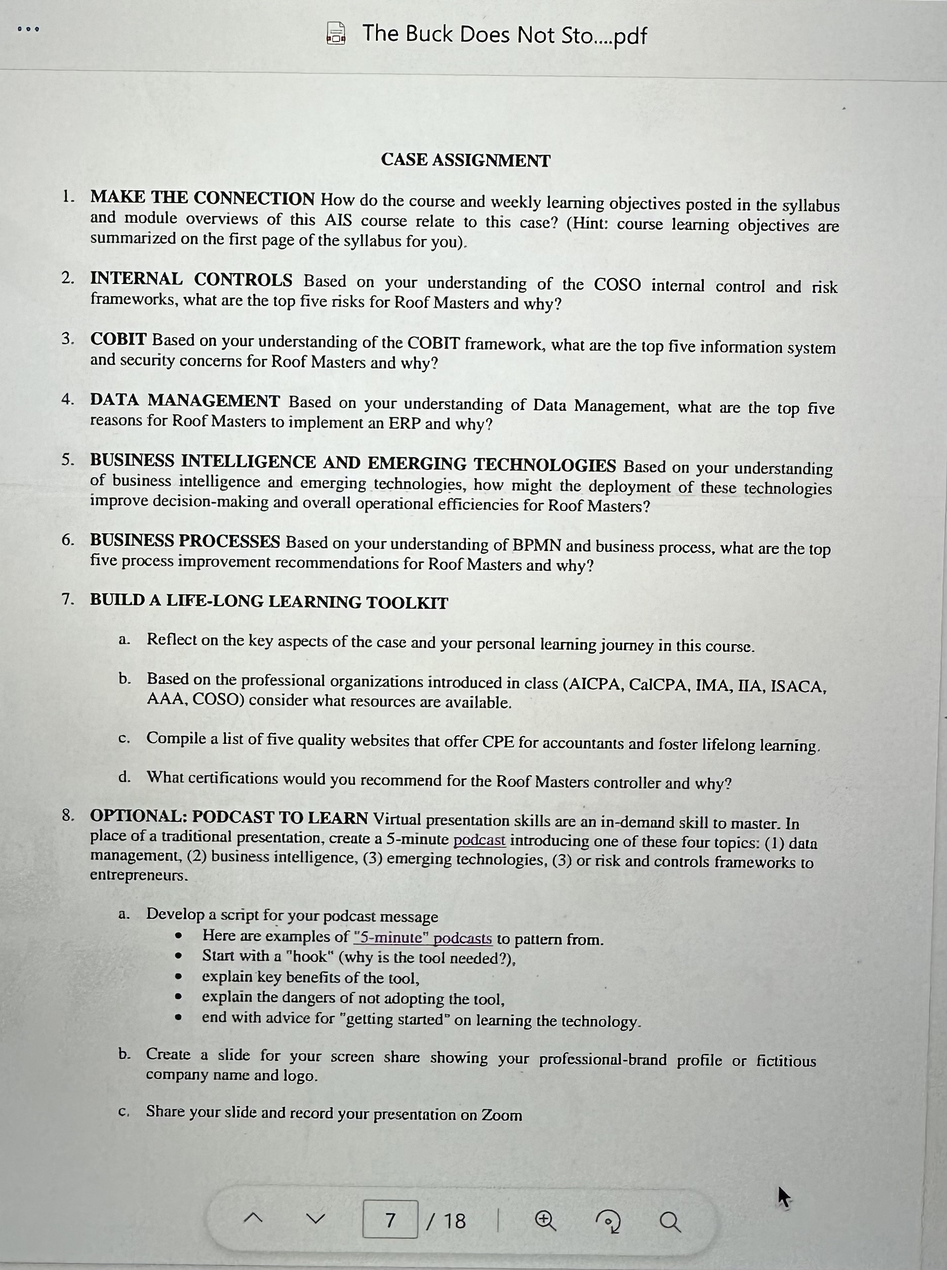 (small and medium-sized enterprise) focused case study is designed to support newly