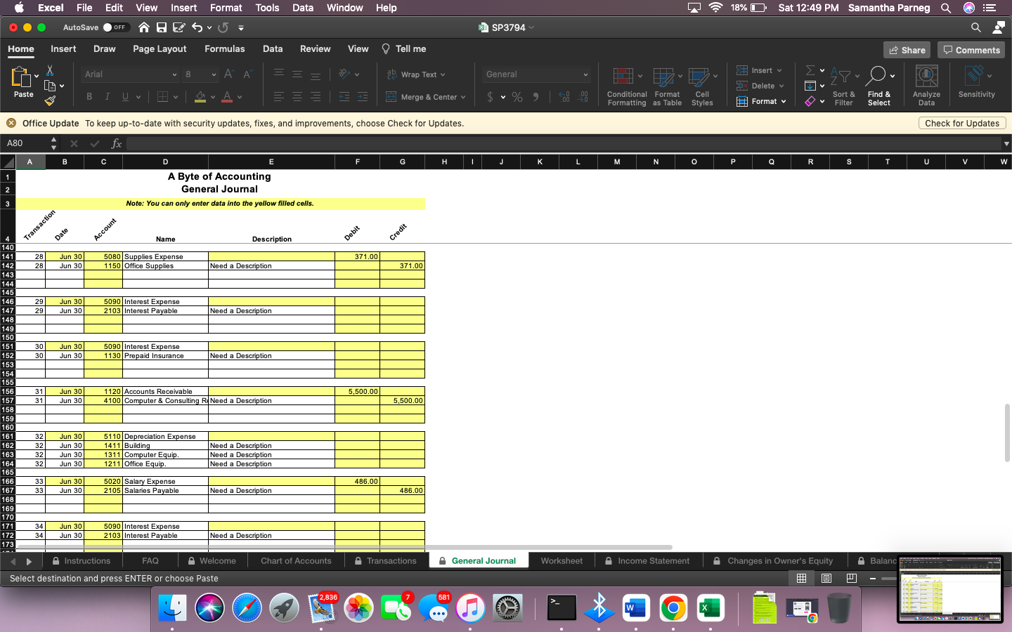 1110 Cash 1120 Accounts Receivable 1130 Prepaid Insurance 1140 Prepaid Rent 1150