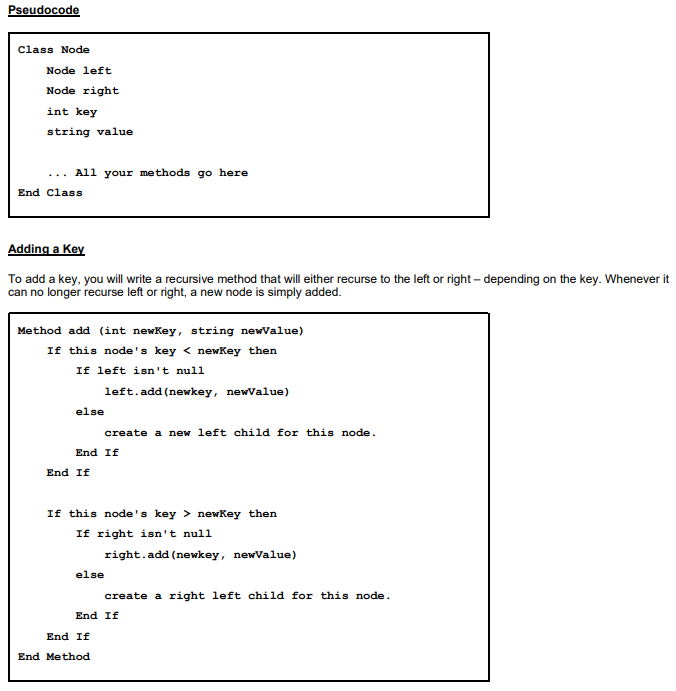 minimal interface. You don't have to balance the tree. In fact, don't