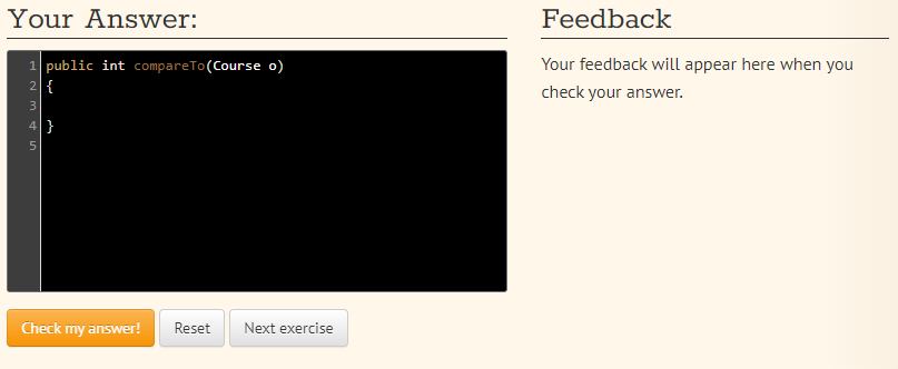 void clear(); AWN 3 4 5 /* Add an element to the