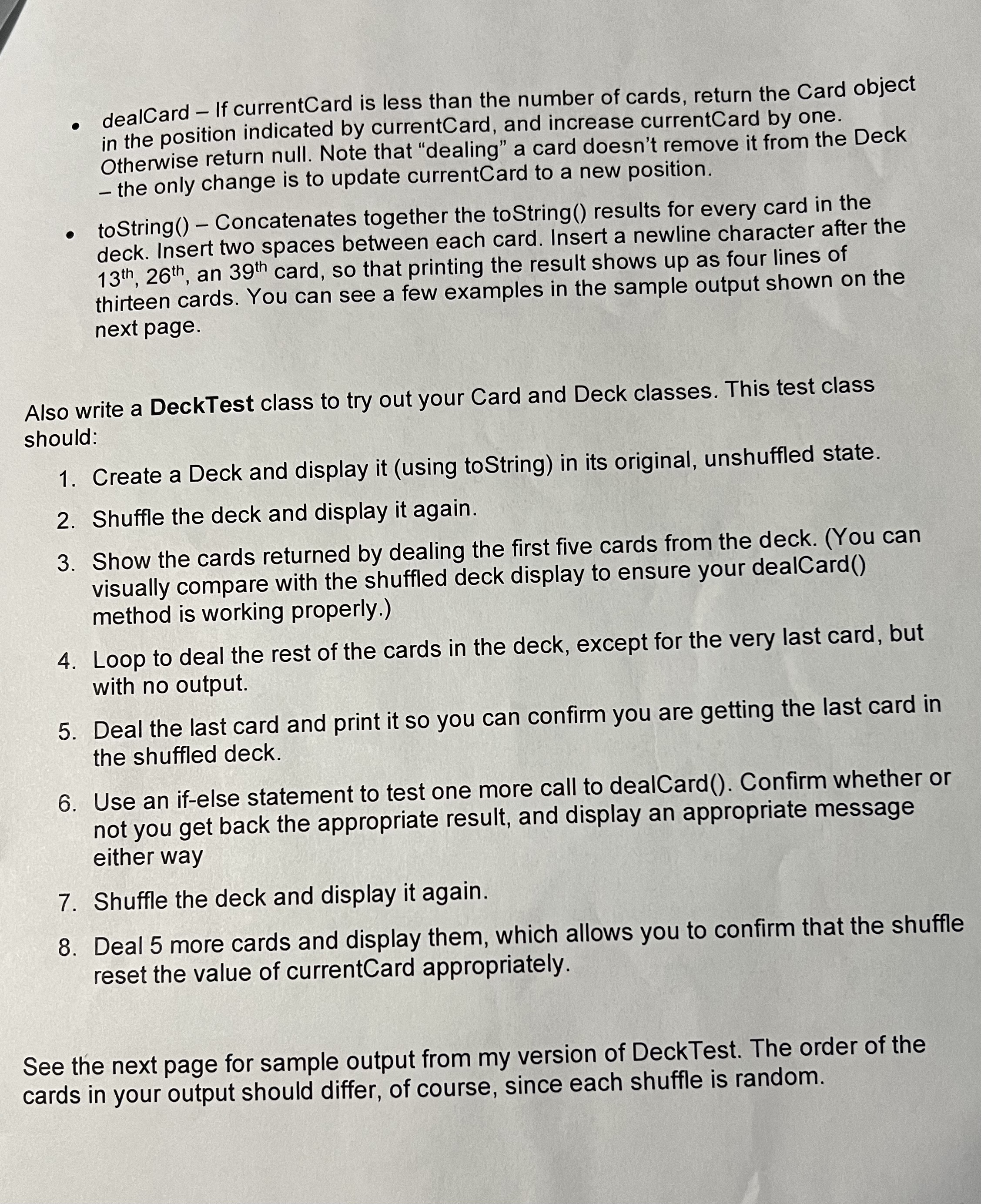 we normally define this method. Simply return a short representation of the