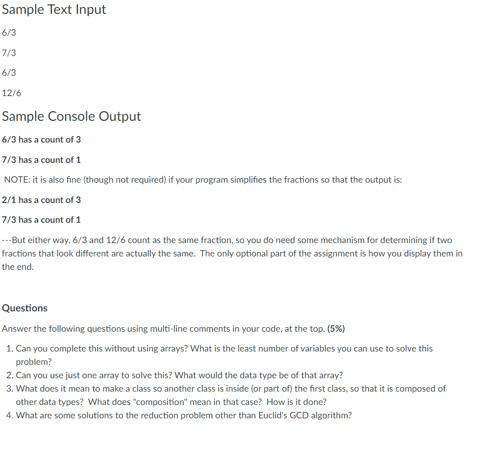 CSS courses that counts unique fractions. No new constructs from our readings