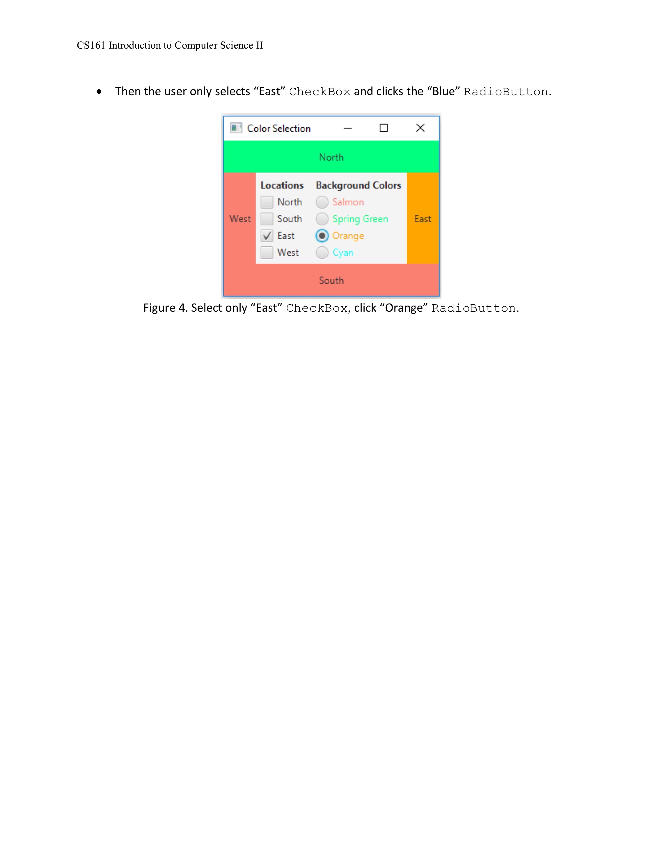 to the color chosen by a user. Reference Figure 1 to construct