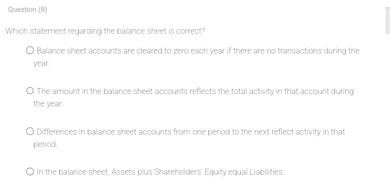 Asset accounts, Expense accounts, Liability accounts, Net cash flow, Revenue accounts O