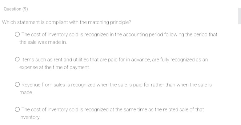 Asset accounts, Net cash flow, Deferral accounts, Liability accounts, Equity accounts (or