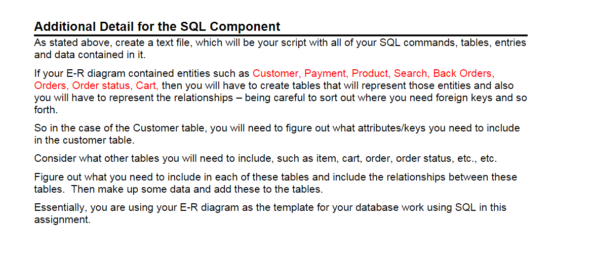 Building on the work you did in assignment 2 For Pine Valley
