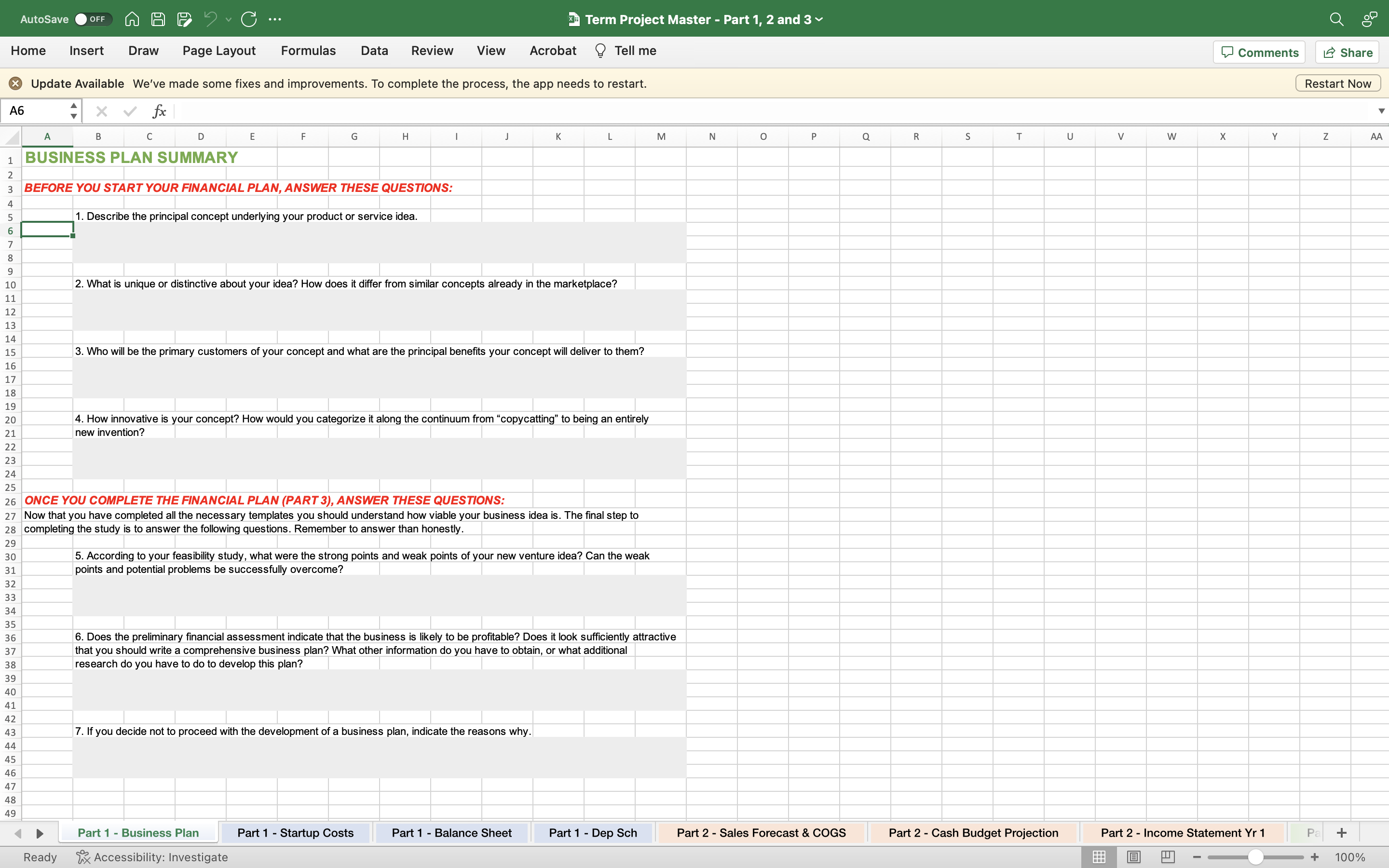 C Home Insert Draw Page Layout Formulas Data Review AutoSave OFF D