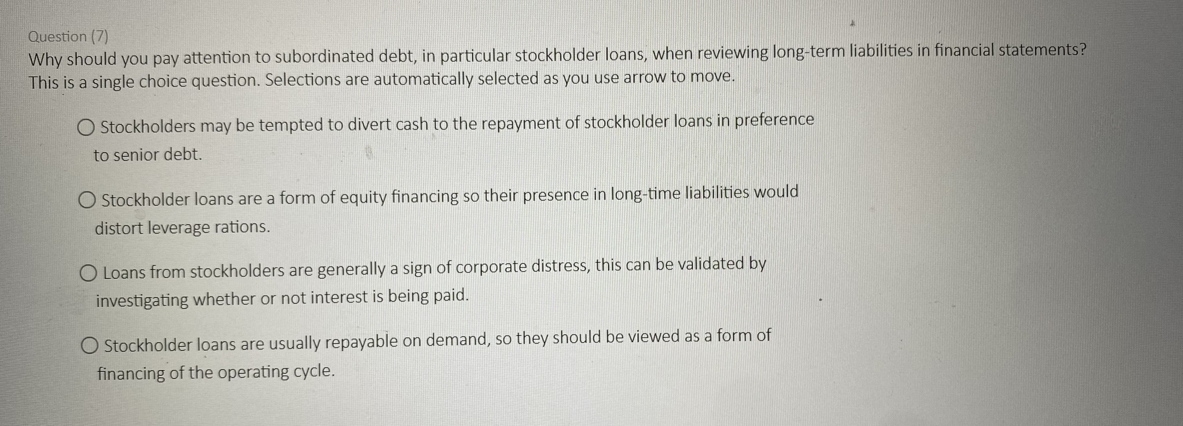 be delivered in the following financial year. A loan due for repayment