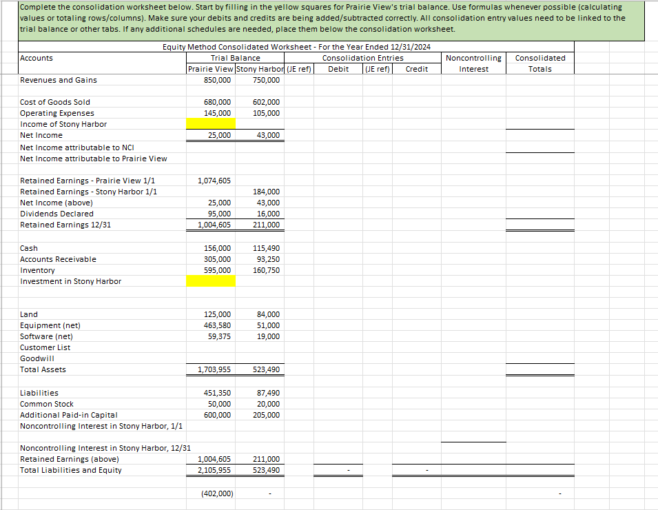 tab. All work will be completed on subsequent tabs. PROJECT FACTS Ownership