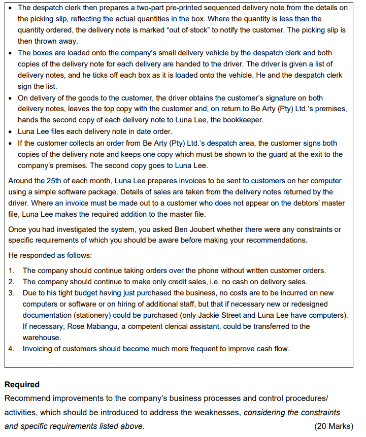 friend of yours, Ben Joubert, recently purchased a majority shareholding in Be