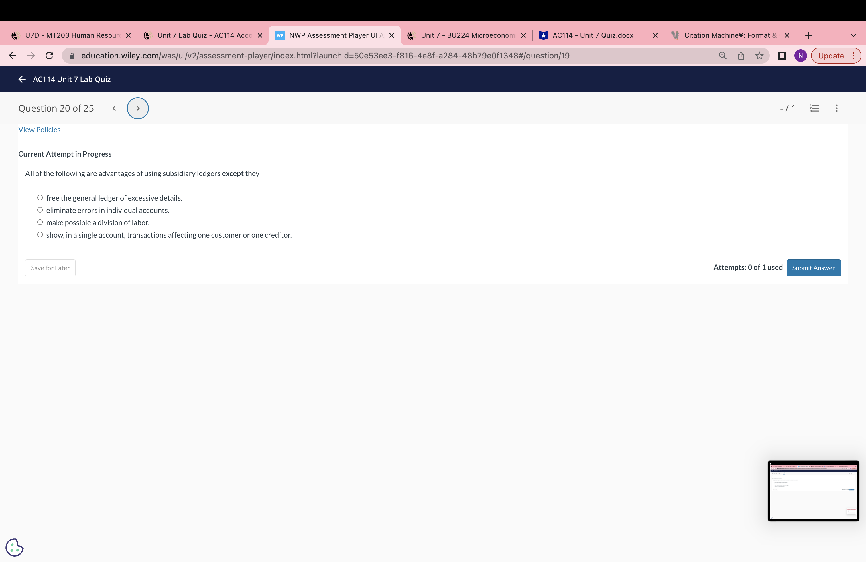 trial balance. O a post-closing trial balance and reversing entries. O reversing
