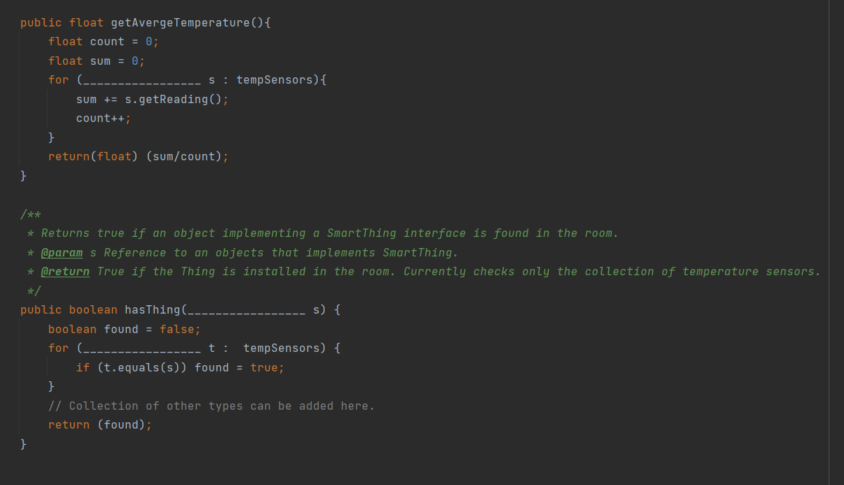 e.play(); // Part 3 uncomment to execute th = new ThermosetX19(); h.setThermostat
